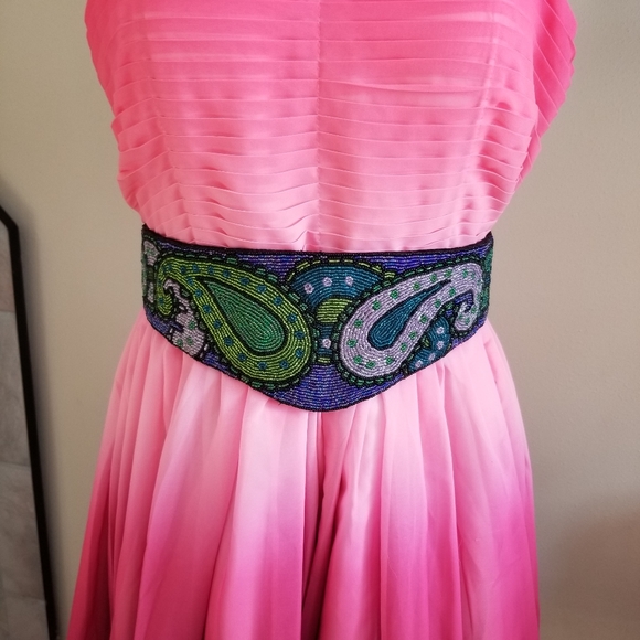 Vintage Hand Beaded Adjustable Belt - Picture 5 of 17